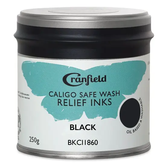 Cranfield Caligo Safe Wash Relief Ink - Black, 250 g {1}