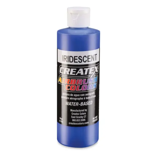Createx Airbrush Color - 8 oz, Iridescent Electric Blue {1}
