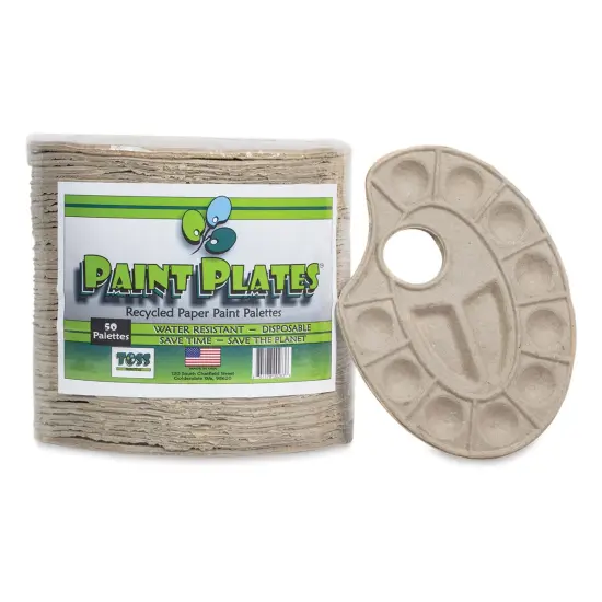 Toss Paint Plates Disposable Palettes - Pkg of 50 {1}