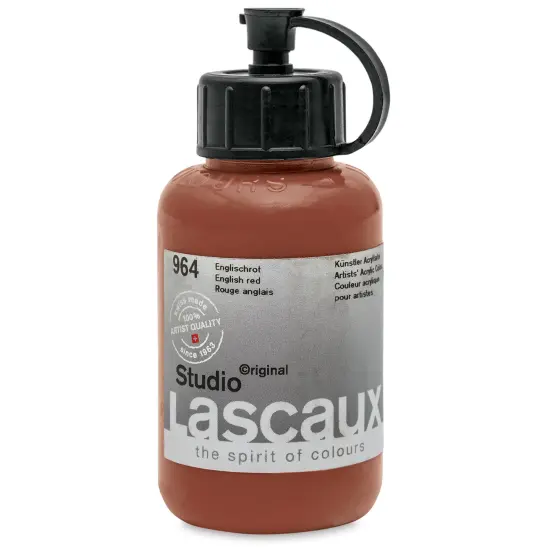 Lascaux Studio Acrylics - English Red, 85 ml bottle {1}