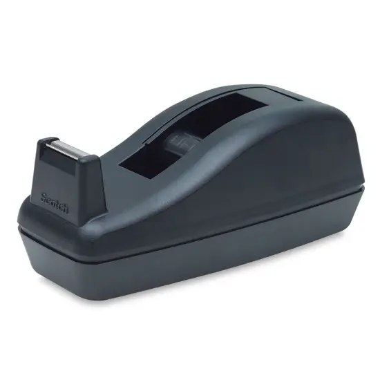 Deluxe Desk Tape Dispenser - Black {1}