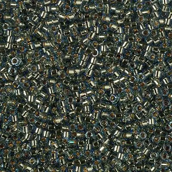 Miyuki Delica Bead 11/0 - DB2523 - 24kt Gold Lined Lt Blue {1}