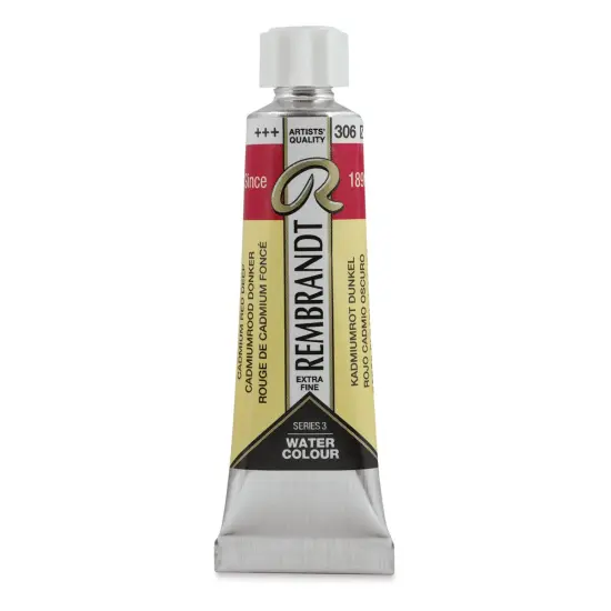 Rembrandt Artist Watercolors - Cadmium Red Deep, 10 ml Tube {1}