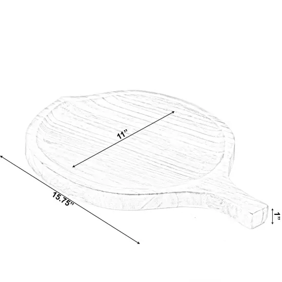 Wooden Leaf Shape Serving Tray Display Platter {5}