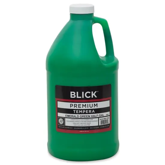 Blick Premium Grade Tempera - Emerald Green, Half Gallon {1}