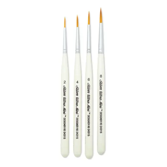 Silver Brush Ultra-Mini Brush Set - Ultimate Round Brushes, Set of 4 {1}