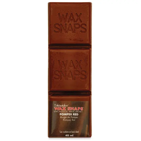 Enkaustikos Wax Snaps Encaustic Paints - Pompeii Red, 40 ml cake {1}