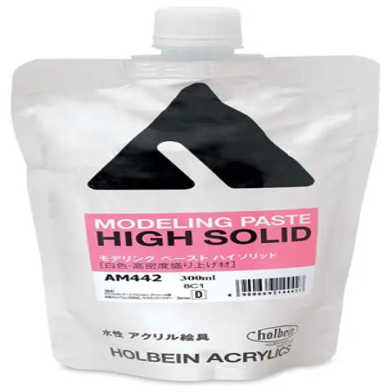 Holbein Acrylic Medium - High Solid Modeling Paste, 300 ml pouch {1}