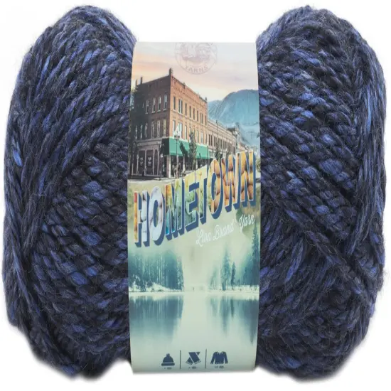 (3 Pack) Lion Brand Yarn Hometown Yarn, Milwaukee Midnight {2}