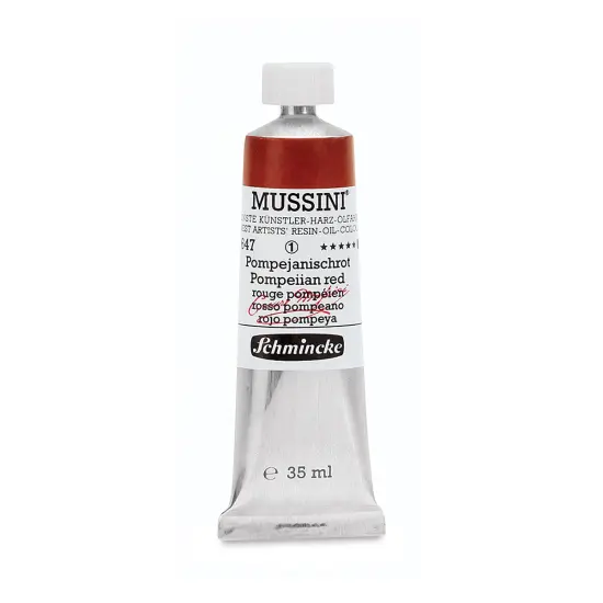 Schmincke Mussini Oil Color - Pompeiian Red, 35 ml tube {1}