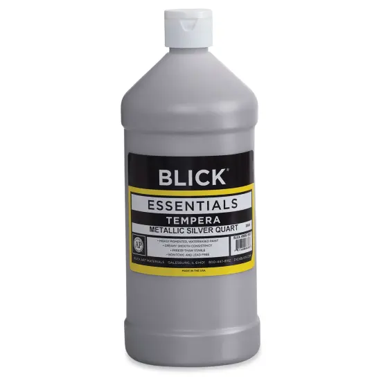 Blick Essentials Tempera - Silver (Metallic), Quart {2}