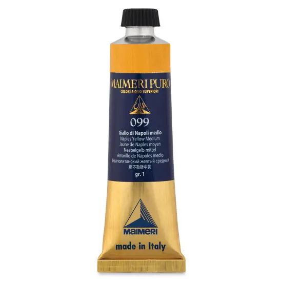 Maimeri Puro Oil Color - Naples Yellow Medium, 40 ml Tube {1}