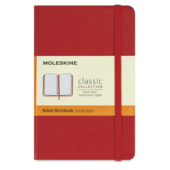 Moleskine Classic Hardcover Notebooks - Scarlet Red, Ruled, 5-1/2" x 3-1/2" {2}