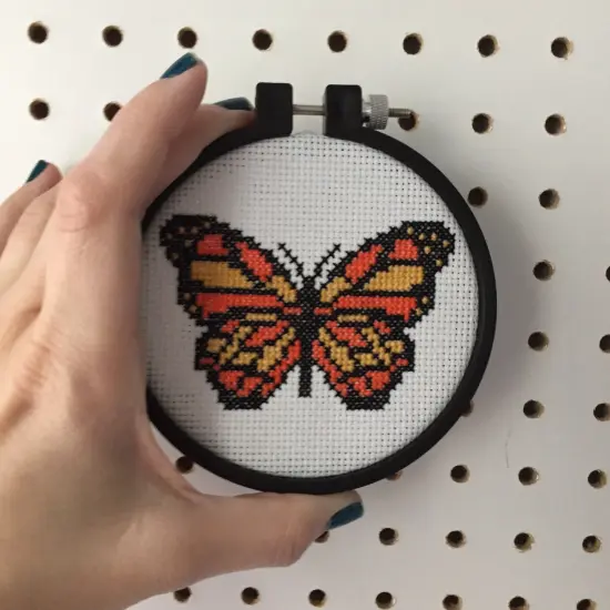 Butterfly Bug Counted Cross Stitch DIY KIT Beginner {2}