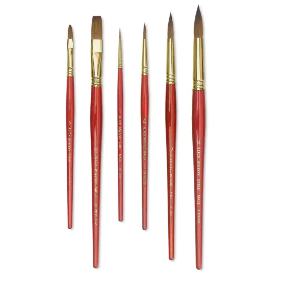 Blick Master Kolinksy Sable Brush Set - Set of 6, Short Handle {2}