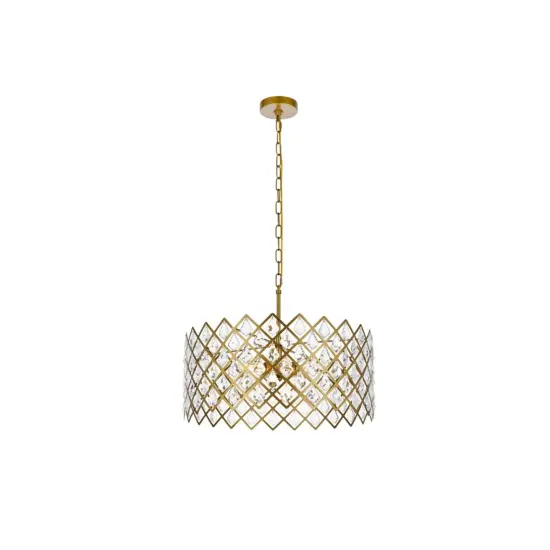 Lyla 21 inch pendant in brass {1}