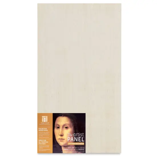 Ampersand Value Series Artist Wood Panel - 12" x 24", 1-1/2" Cradle {1}