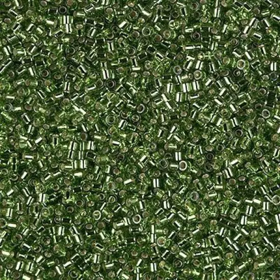 Miyuki Delica Bead 15/0, DBS1207, Silver Lined Olive {1}