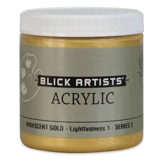Blick Artists' Acrylic - Iridescent Gold, 8 oz jar {1}