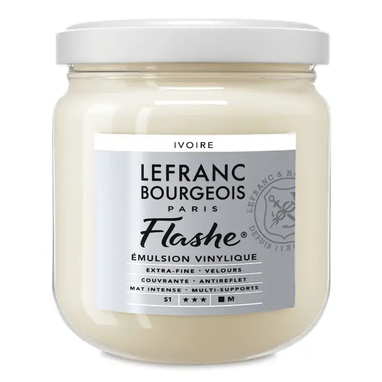 Lefranc & Bourgeois Flashe Vinyl Paint -Ivory, 400 ml jar {1}