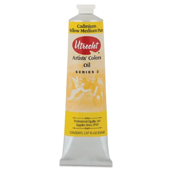 Utrecht Artists' Oil Paint - Cadmium Yellow Medium, 150 ml tube {1}