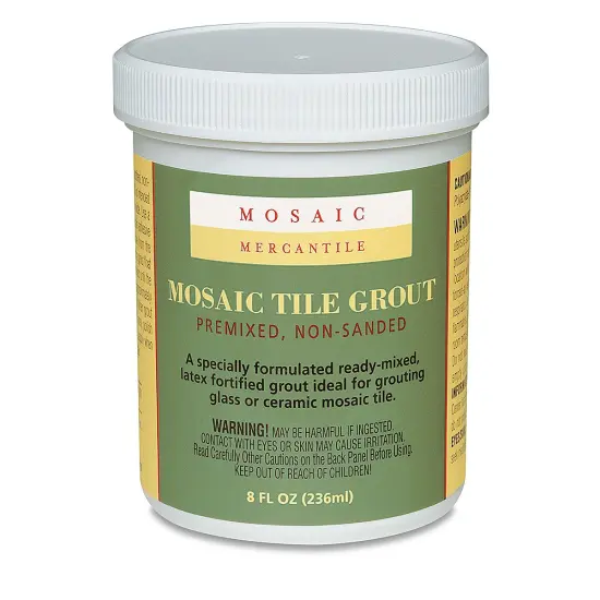 Mosaic Mercantile Pre-mixed Tile Grout - 8 oz, White {1}