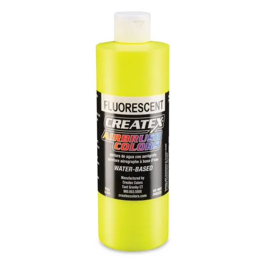 Createx Airbrush Color - 16 oz, Fluorescent Yellow {1}