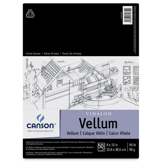 Canson Vidalon Vellum - 9" x 12, 50 Sheets {1}