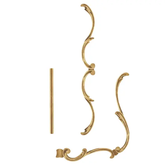 Large Baroque Design Wall Stencil | 3041B by Designer Stencils | Reusable Art Craft Stencils for Painting on Walls, Canvas, Wood | Reusable Plastic Paint Stencil for Home Makeover | Easy to Use & Clean Art Stencil {3}