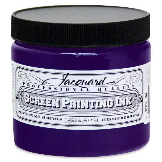 Jacquard Screen Printing Ink - Opaque Violet, 16 oz {1}