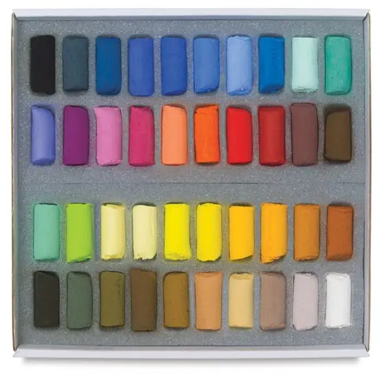 Sennelier Soft Pastels - Set of 40, Assorted Colors, Half Sticks {2}