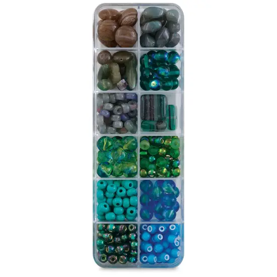 John Bead Czech Glass Bead Box Mix - Santa Fe Patchwork {1}