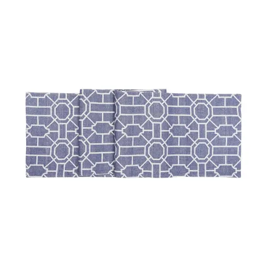 Trellis Woven Table Runner {1}