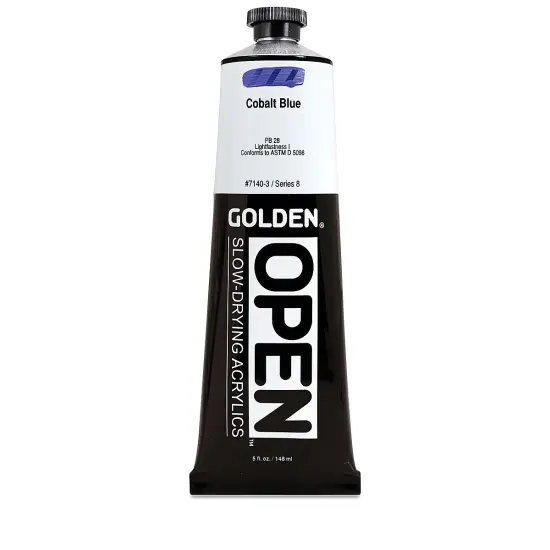 Golden Open Acrylics - Cobalt Blue, 5 oz Tube {2}