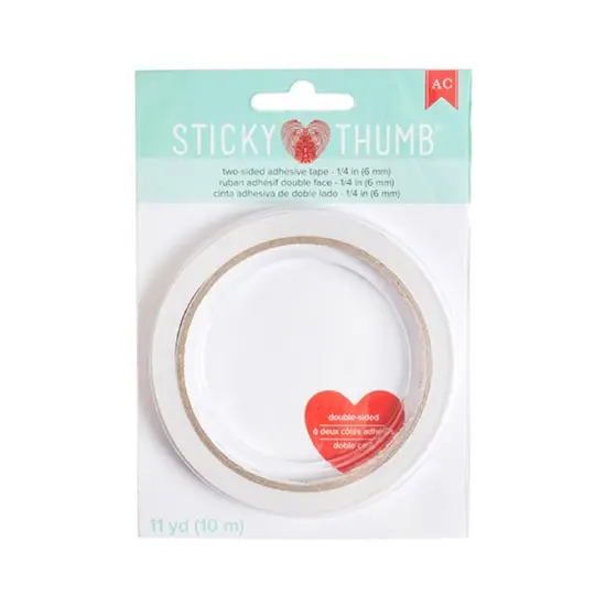 Sticky Thumb Double-Sided Tape 1/4"x11 Yards-Clear 340265 by American Crafts {2}