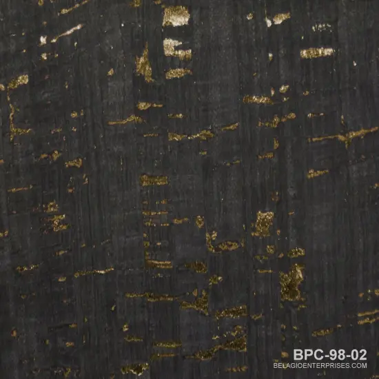 Belagio Cork Fabric, 18" x 15", Solids, Black {1}