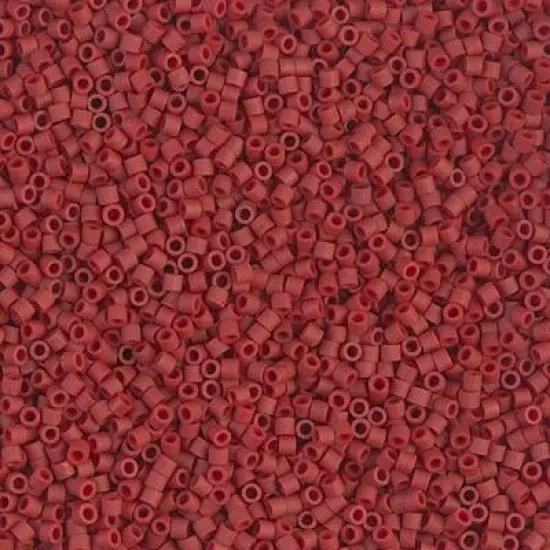 Miyuki Delica Bead 15/0, DBS0378, Matte Metallic Brick Red {1}