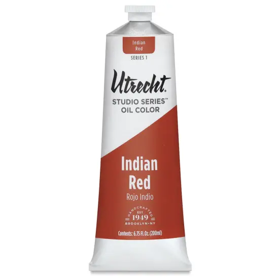 Utrecht Studio Series Oil Paint - Indian Red, 200 ml tube {2}