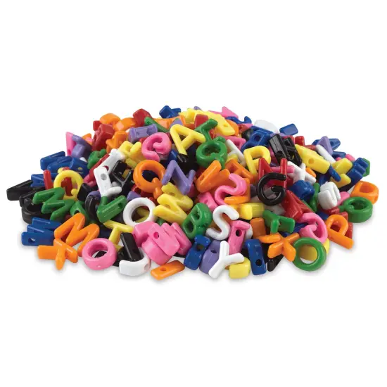 Creativity Street Shaped Alphabet Beads - Assorted Colors, Pkg of 288 {1}