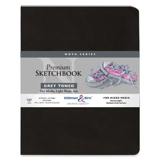 Stillman & Birn Nova Series Toned Softcover Sketchbook- Grey, 8" x 10" {2}