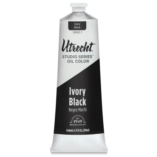 Utrecht Studio Series Oil Paint - Ivory Black, 200 ml {2}