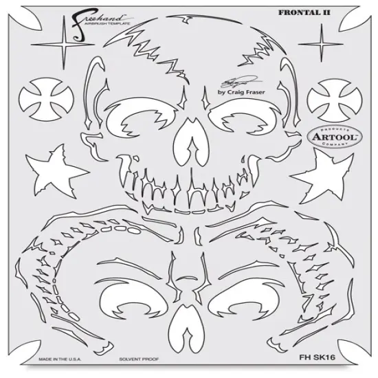Iwata Artool Freehand Template - Return of Skull Master Frontall II {1}