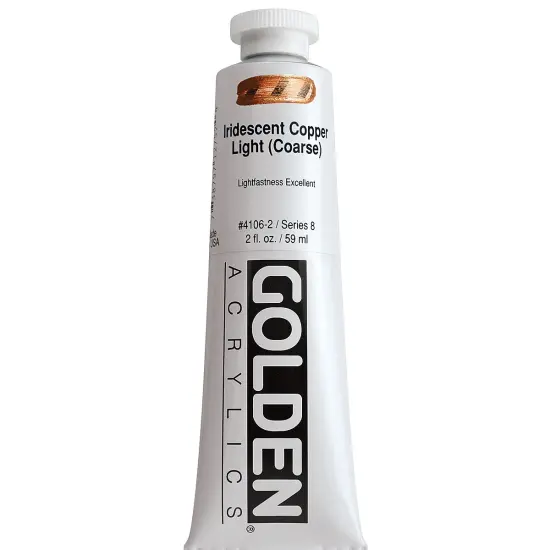 Golden Heavy Body Artist Acrylics - Iridescent Copper Light (Coarse), 2 oz tube {2}