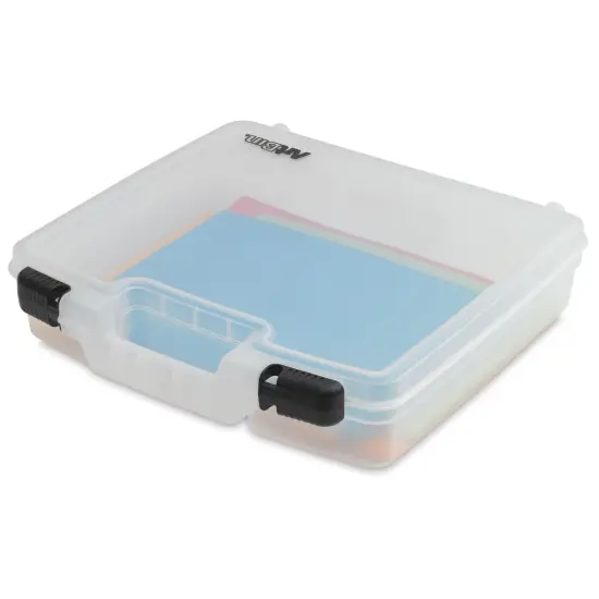 ArtBin Quick-View Carrying Case - 15" &times; 14-3/8" &times; 3-2/5", Translucent White {1}