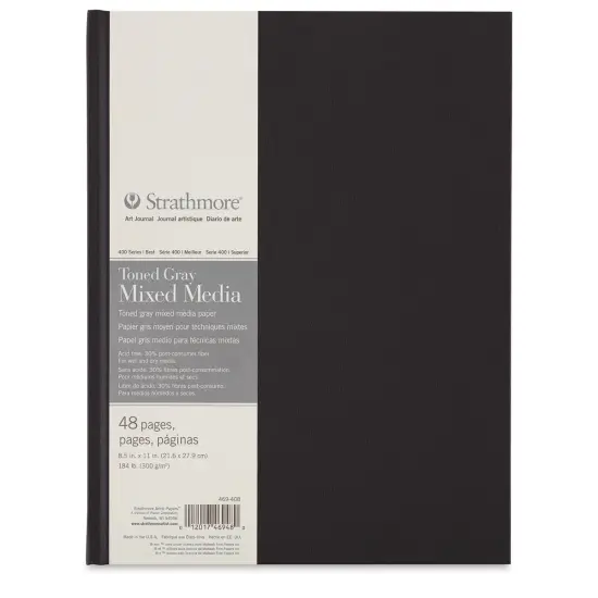 Strathmore 400 Series Hardbound Toned Mixed Media Artist Journal - Tan, 11" x 8-1/2", 48 pages {1}