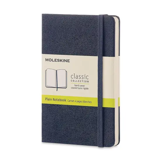 Moleskine Classic Hardcover Notebook - Sapphire Blue, Blank, 5-1/2" x 3-1/2" {1}