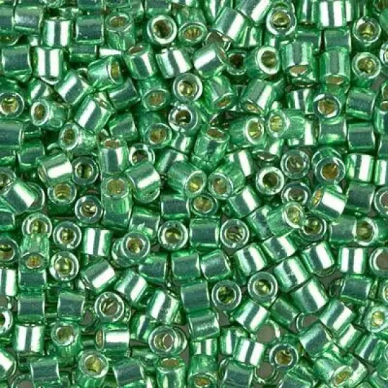 Miyuki Delica Bead 8/0, DBL1844, Duracoat Galvanized Dark Mint Green {1}