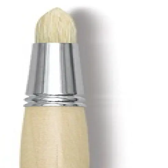 Rapha&euml;l D'Artigny Interlocked White Bristle Brush - Round, Long Handle, Size 12 {1}