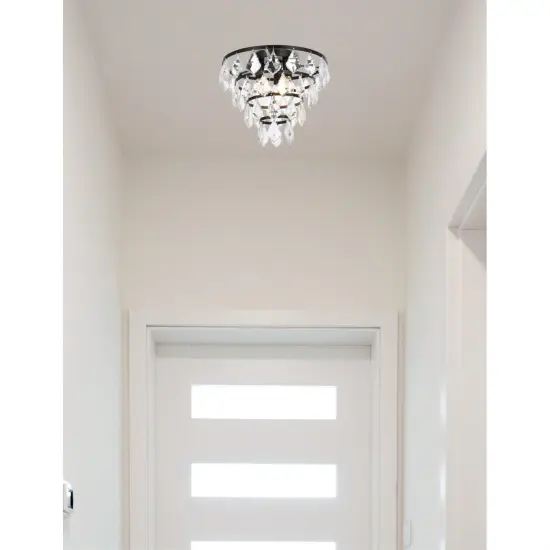 Ella 12 inch flush mount in black {2}