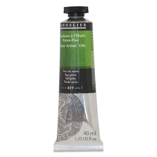 Sennelier Artists' Extra Fine Oil Paint - Sap Green, 40 ml tube {2}